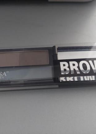 Набор теней для бровей +воск parisa cosmetics brow kit2 фото