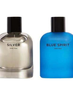 Zara silver blue spirit  80ml