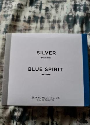 Zara silver blue spirit  80ml2 фото