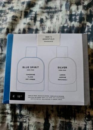 Zara silver blue spirit  80ml3 фото