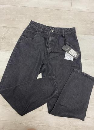 Firetrap mom jean ld09 black джинсы темно серые