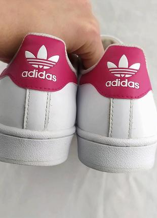 Стильні білі кросівки кеди adidas originals superstar stan smith gazelle hamburg оригінал адідас суперстар6 фото