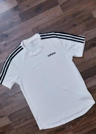 Мужская белая футболка adidas2 фото