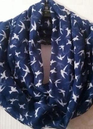 Стильная невесомая шаль, парэо, шифон, полиэстер, tu