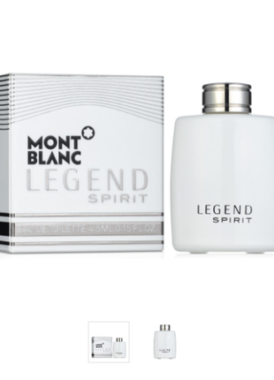 Montblanc legend spirit туалетна вода (мініатюра) 4,5 ml1 фото