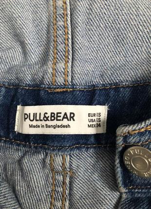 Джинсовий комбінезон кюлоти pull&bear10 фото