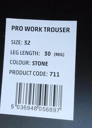Штаны брюки рабочие tuff stuff 711 pro work trouser олива (32) новые6 фото