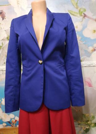 Пиджак яркого сине-фиолетового цвета  s1 фото