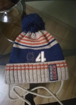 Зимняя шапка, 3-6лет