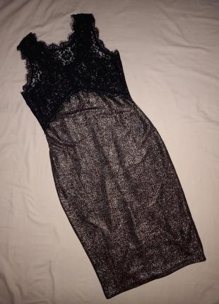 Розкішна люрексова блискуча сукня плаття