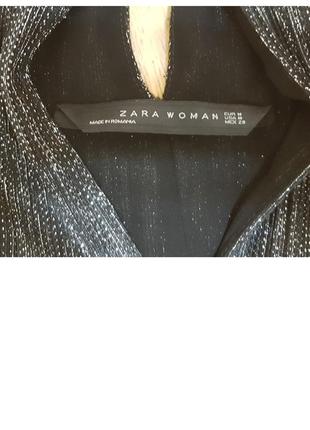 Блестящее короткое платье zara woman3 фото