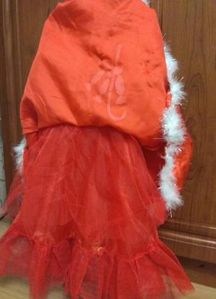 Карнавальное платье для девочки 3-4года, помощница санта клауса, конфетка.4 фото