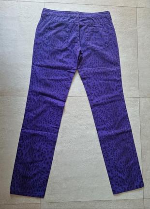 Джинси just cavalli жіночі джинсы принт леопард фіолетові женские нові5 фото
