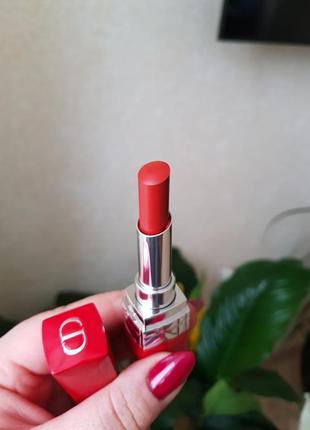 Помада для губ с цветочным маслом диор dior rouge dior ultra rouge4 фото