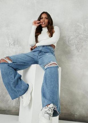 Круті якісні щільні прямі котонові джинси prettylittlething