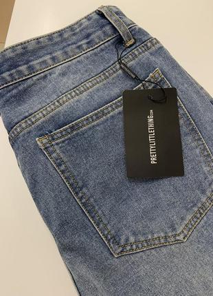 💙💛 круті якісні щільні прямі котонові джинси prettylittlething5 фото