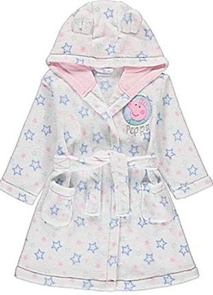 Халат теплый махра george peppa pig 2-3 года 92-98