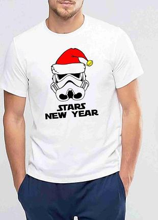 Футболка з новорічним принтом "stars new year. star wars. зіркові війни. новий рік" push it