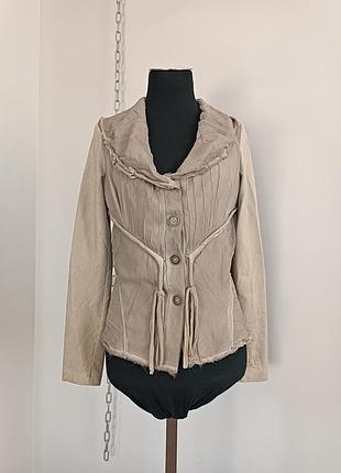 Жакет трикотажный с шёлковыми вставками siste''s,m/l, италия