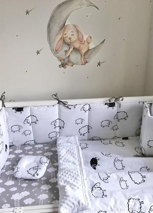 Бортики захист у ліжечко постільна білизна дитяча1 фото