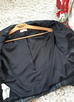 Шикарная кожаная куртка/куртка косуха,натуральная кожа , mango,  p. s-m6 фото