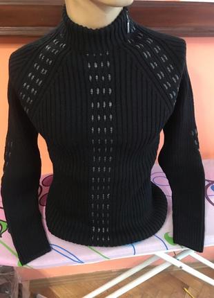 Чоловічий светр горло стійка блискавка збоку gianni marcelo туреччина с, м, л, хл