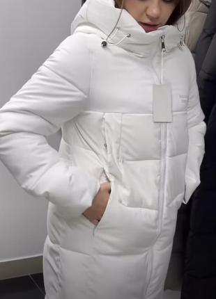 Новий білий пуховик куртка зимова пальто зима5 фото