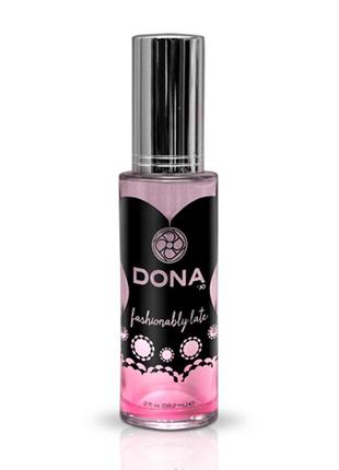 Духи з феромонами dona pheromone perfume fashionably late (60 мл)