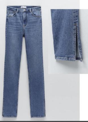 Джинсы с разрезами zara