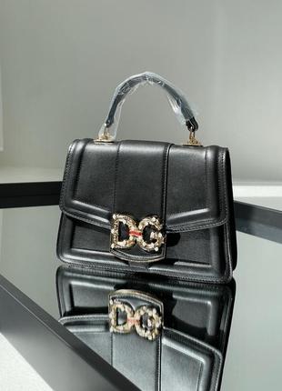 Жіноча стильна чорна сумка з ручкою та ланцюжком 🆕жіночая містка сумка