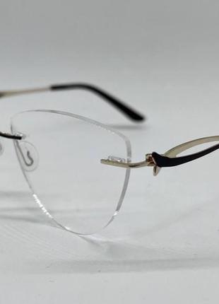 Жіночі коригуючі окуляри трикутні безоправні3 фото