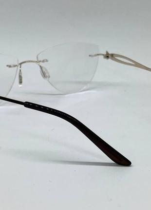 Жіночі коригуючі окуляри трикутні безоправні2 фото