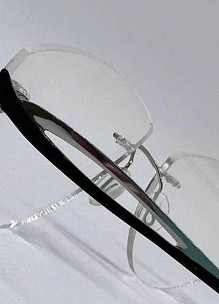 Жіночі коригуючі окуляри трикутні безоправні7 фото