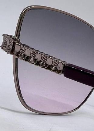 Жіночі коригуючі окуляри тоновані сіро-рожеві лінзи для худорлявого обличчя3 фото