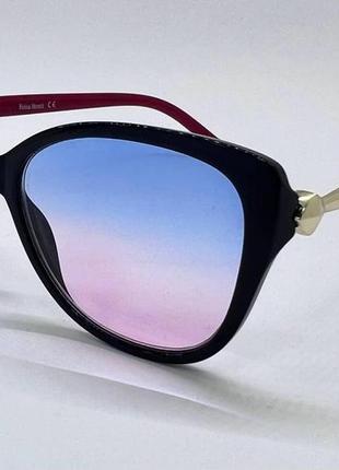 Жіночі коригуючі окуляри тоновані яскраві обзорні в пластиковій оправі