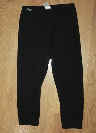 Термо штаны термо белье подштанники черные укороченные odlo s-m1 фото
