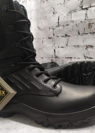 Мужские кожаные  весенние берцы ecco professional pro 2.0 gtx с защитой от воды gore tex