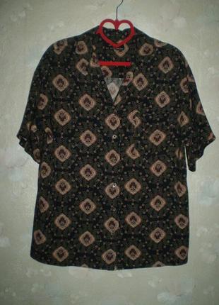 Женская летняя рубашка urban outfitters xs-s 42-44р., вискоза