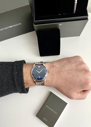 Emporio armani watch ar80048 мужские наручные брендовые часы армани оригинал подарочный набор на подарок мужу подарок парню8 фото