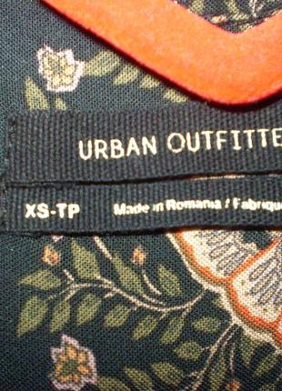 Женская летняя рубашка urban outfitters xs-s 42-44р., вискоза7 фото