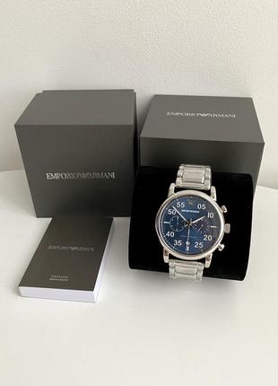 Emporio armani chronograph watch ar11132 мужские наручные брендовые часы хронограф армани оригинал на подарок мужу подарок парню4 фото