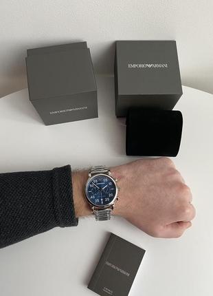 Emporio armani chronograph watch ar11132 мужские наручные брендовые часы хронограф армани оригинал на подарок мужу подарок парню3 фото