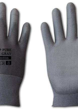 Перчатки защитные pure gray полиуретан, размер 
10, блистер, rwpgy10