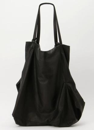 Рюкзак yohji yamamoto unevenness tote (leather)3 фото