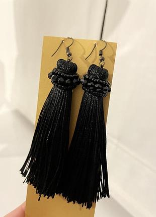 Кульчики сережки довгі кульчики біжутерія