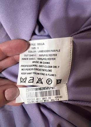 Фіолетове лавандове довге вечірнє нарядне плаття сарафан  шифон10 фото