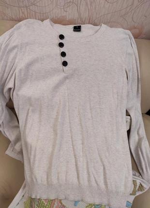 Натуральний светр джемпер xl 100% cotton 8