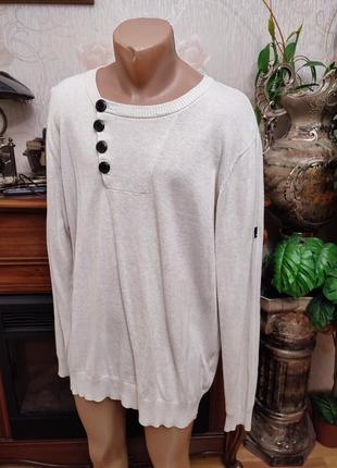 Натуральний светр джемпер xl 100% cotton1 фото