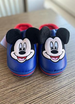 Детские тапочки disney, minnie mouse, mickey mouse