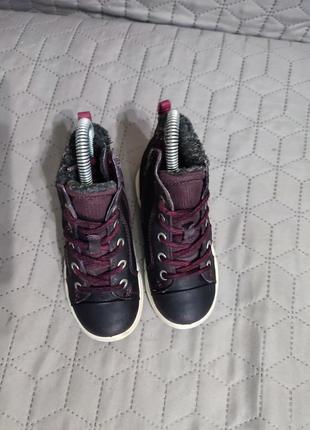 Зимові шкіряні черевиків ecco gore-tex, 25 р., 16,5 см5 фото